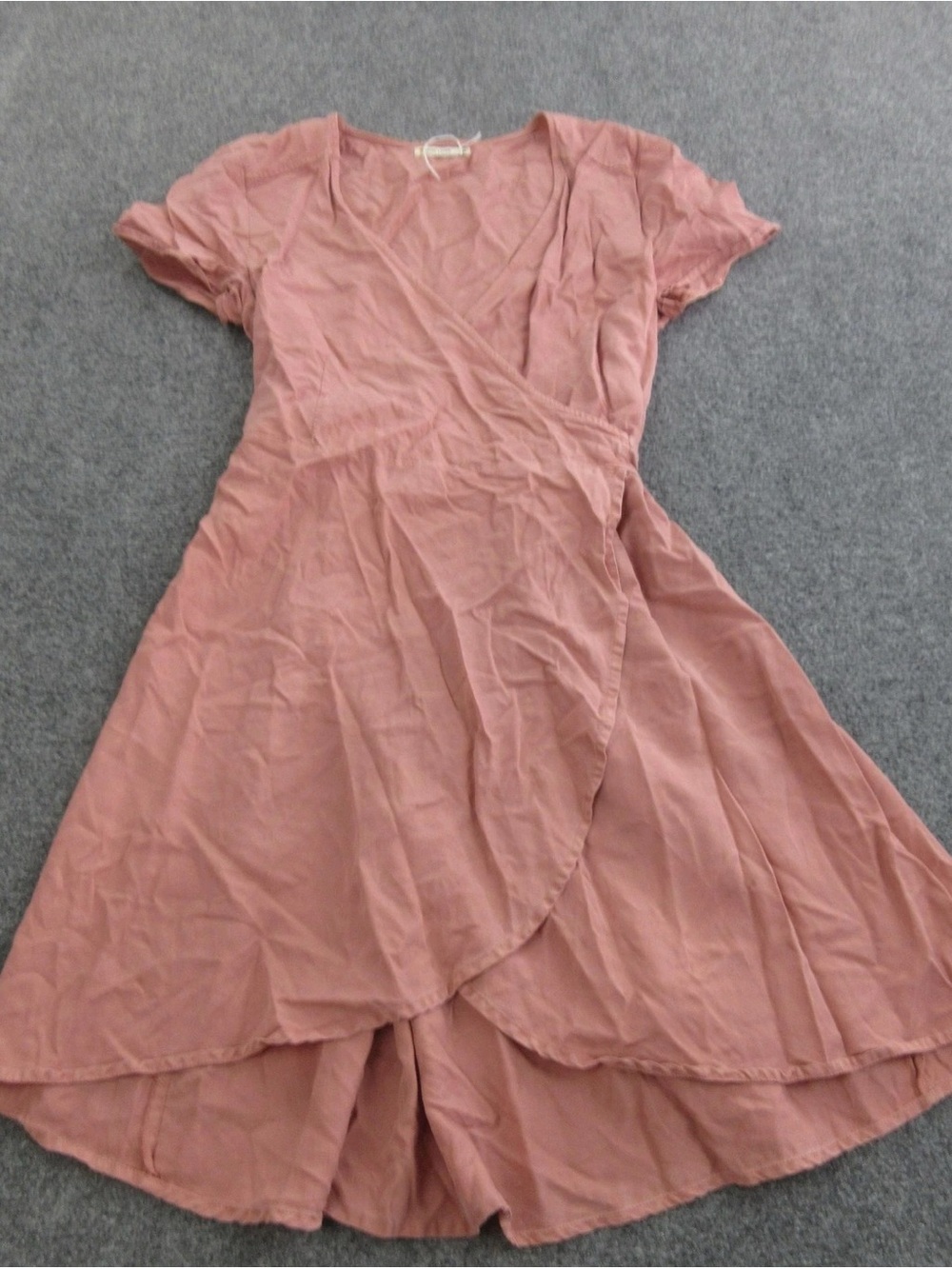Marine Layer Dusty Rose Wrap Midi Dress